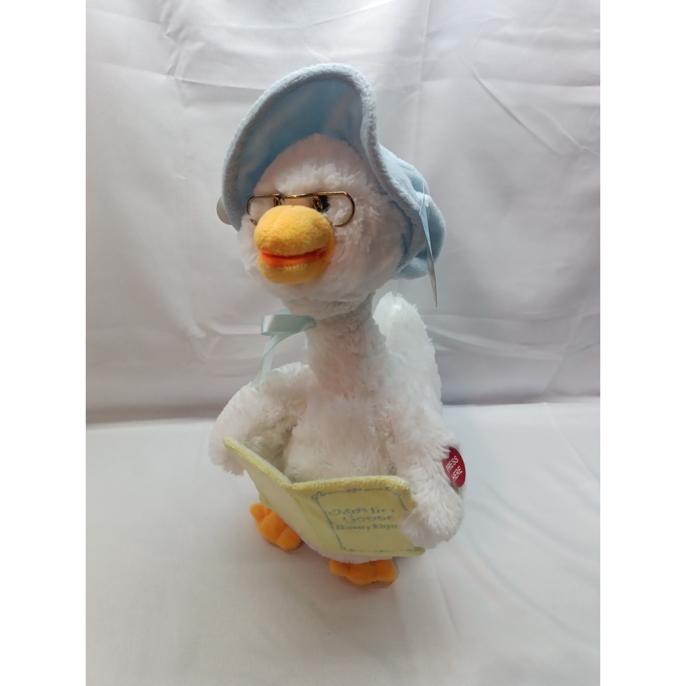 Mother Goose Animated Plush‎ Nursery Rhyme Doll Cuddle Barn Talking Reads 14"